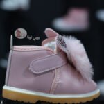 حذاء بنات اطفال لون بينكي هاف بوت بناتي 2025 مستورد من بيبي لينا, baby shoes B16