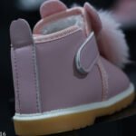 حذاء بنات اطفال لون بينكي هاف بوت بناتي 2025 مستورد من بيبي لينا, baby shoes B16