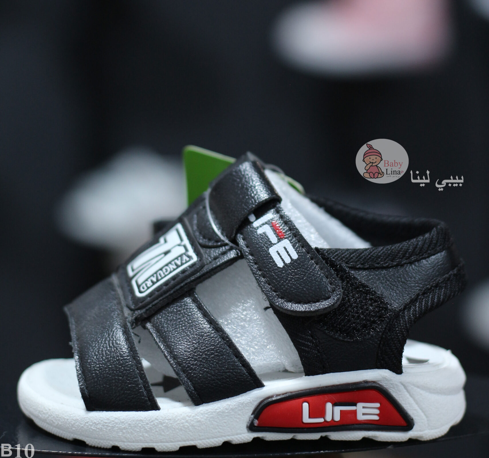 صندل اطفال لون اسود مستورد 2025 حصريا من بيبي لينا صنادل اولادي 2025 baby shoes B10