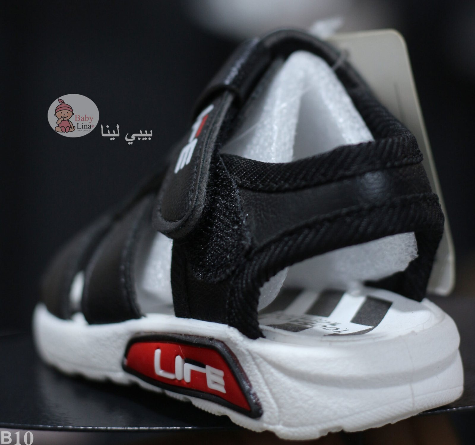 صندل اطفال لون اسود مستورد 2025 حصريا من بيبي لينا صنادل اولادي 2025 baby shoes B10