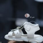 صندل بنات اطفال لون بيج مستورد صنادل اطفالي بنات من بيبي لينا 2025 baby shoes B11