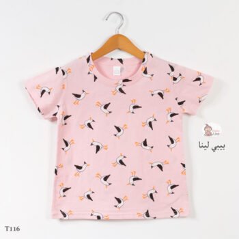 تيشرت بنات اطفال 2025 مستورد من بيبي لينا تي شيرت اطفالي بناتي T-shirt Baby Lina T116