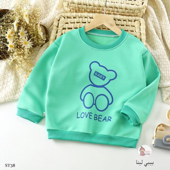 سويت شيرت اطفالي خروج مستورد 2023 بنات واولاد سويت شيرتات اطفالي Kids T-shirts ST38