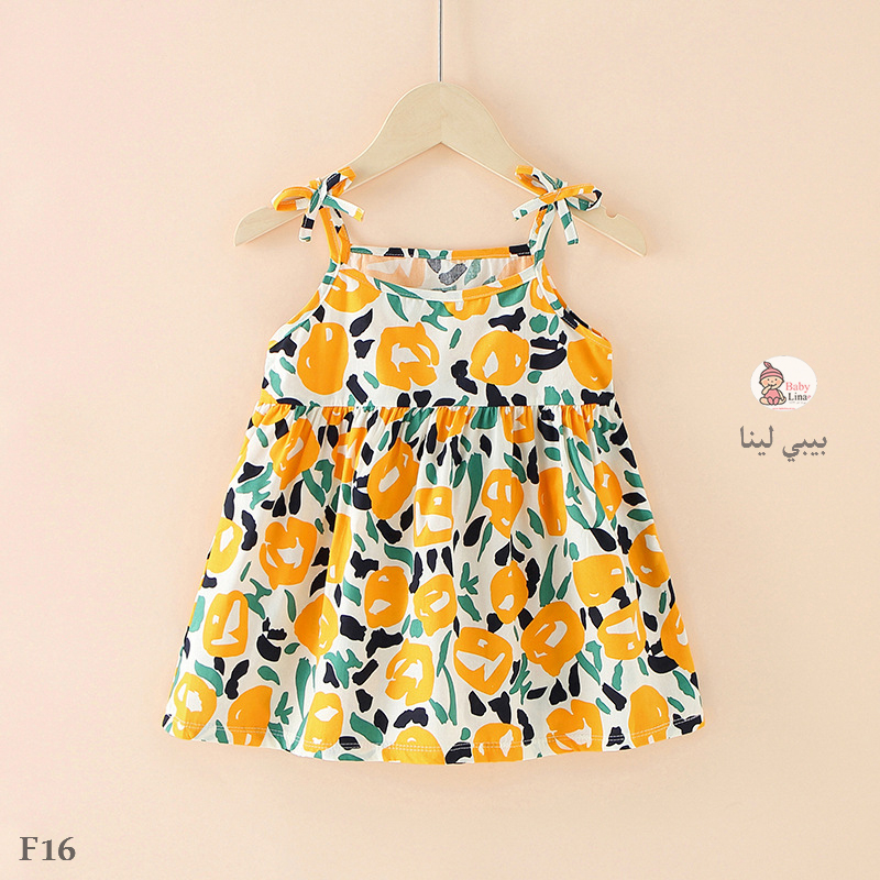 فساتين اطفال لعام 2025 مستورده من بيبي لينا فساتين بنات Baby Lina Girls dress F16