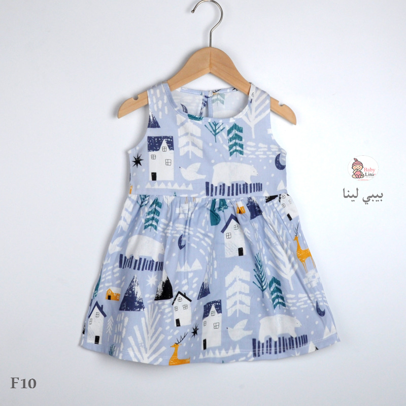 فستان اطفالي جديد 2025 مستورد من بيبي لينا فساتين بنات Baby Lina shop Girls dress F10