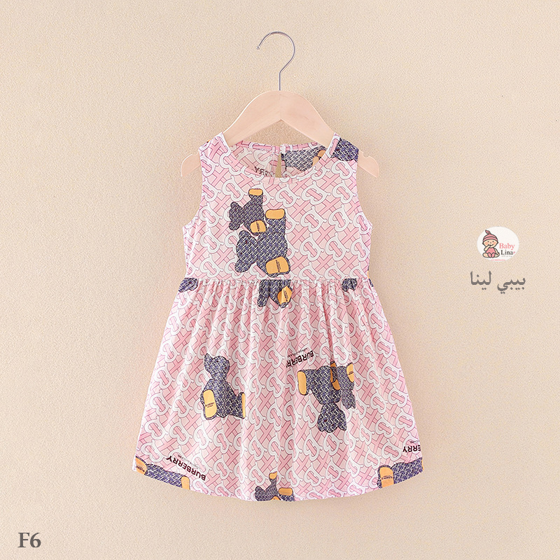 فستان بناتي 2025 اطفال مستورد جديد عصري فقط وحصريا من بيبي لينا Baby Lina shop Girls dress F6