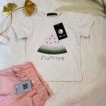 ملابس صيفي بناتي طقم بنات خروج 2025 اطفال صيفي مستورد من قطعتين ملابس اطفال KG55 Baby girls clothes