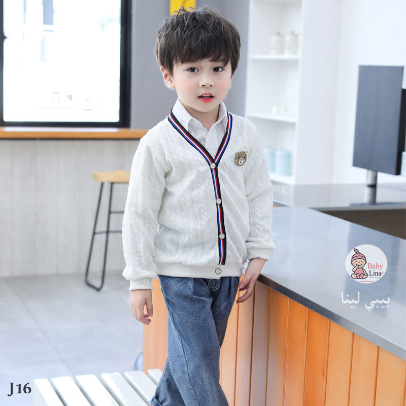 جاكت اطفال ابيض قطن مستورد 2025 ولادي بناتي جواكت اطفال اولاد و بنات Children's jacket J16