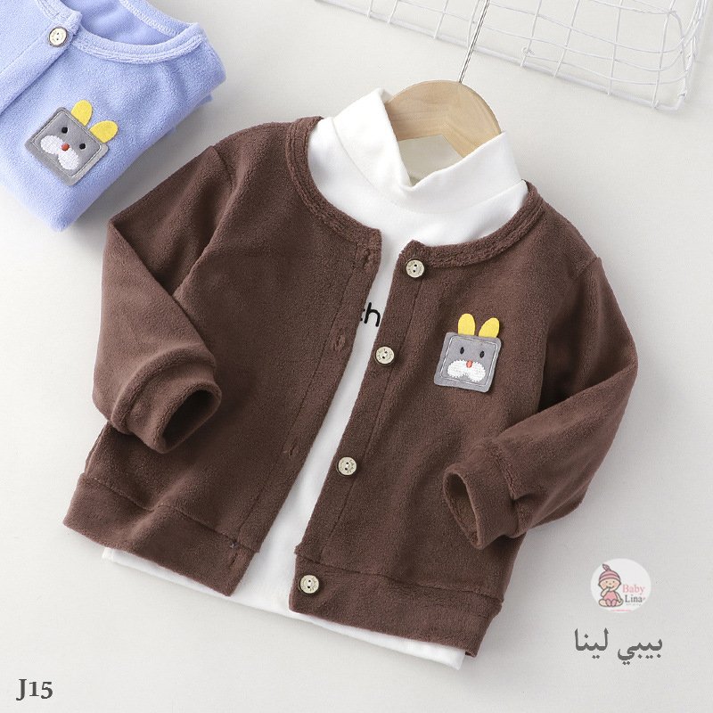 جاكيت اطفال قطيفة كوفي شمواه مستورد احدث جواكيت اطفالي ولادي بناتي عام 2025 kids jacket J15