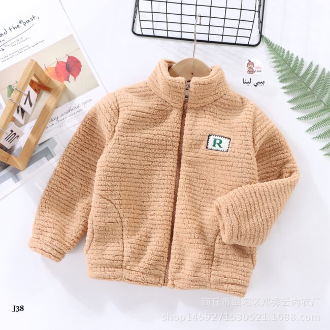 جاكت اطفال فرو شتوي مستورد موضة 2025 جواكت اطفال ولادي بنات لينا شوب kids jacket J38