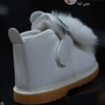 حذاء بنات اطفال لون ابيض هاف بوت بناتي مستورد فقط وحصريا من بيبي لينا 2025 baby shoes B16