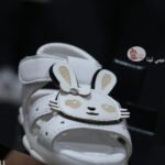 صندل بنات اطفال لون ابيض مستورد صنادل اطفالي بنات من بيبي لينا 2025 baby shoes B11