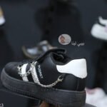 حذاء اطفال اولاد و بنات ابيض ف اسود مستورد احذية اطفالي 2025 بيبي لينا اولاد و بنات baby shoes B23