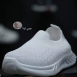 حذاء اطفال مستورد لون ابيض من بيبي لينا 2025 baby shoes B7