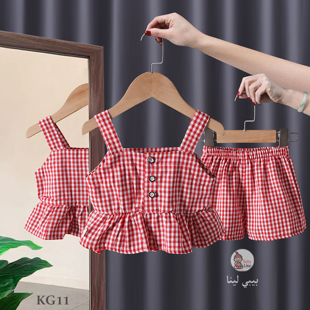 طقم بنات خروج اطفالي مستورد من بيبي لينا موضة جديده 2025 KG11 Baby girls clothes