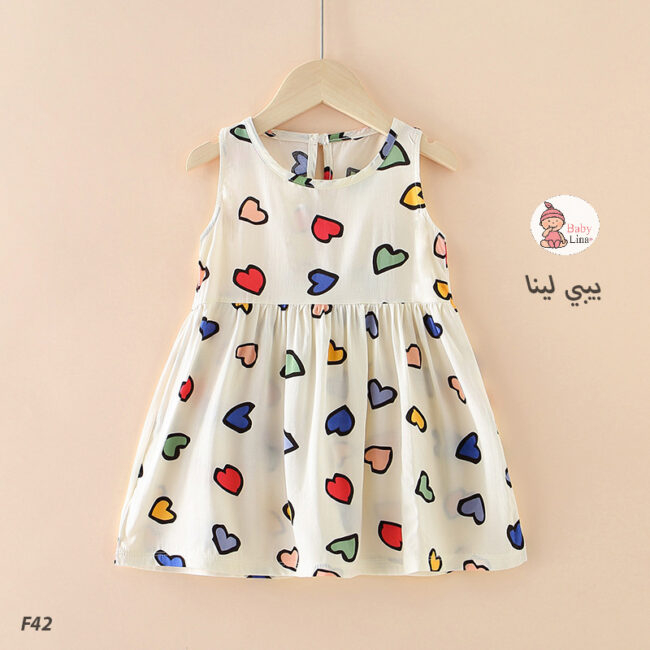 فستان اطفالي 2025 مستورد من بيبي لينا فساتين بنات Baby Lina shop Girls dress F42