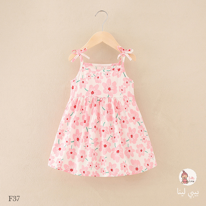 فستان صيفي اطفالي 2025 مستورد من بيبي لينا فساتين اطفالBaby Lina shop Girls dress F37