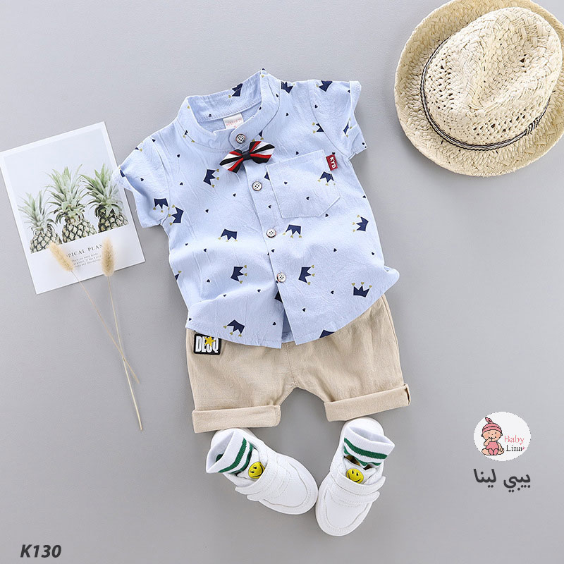 طقم اطفال جديد صيفي 2025 مستورد من بيبي لينا. baby lina k130 baby clothes