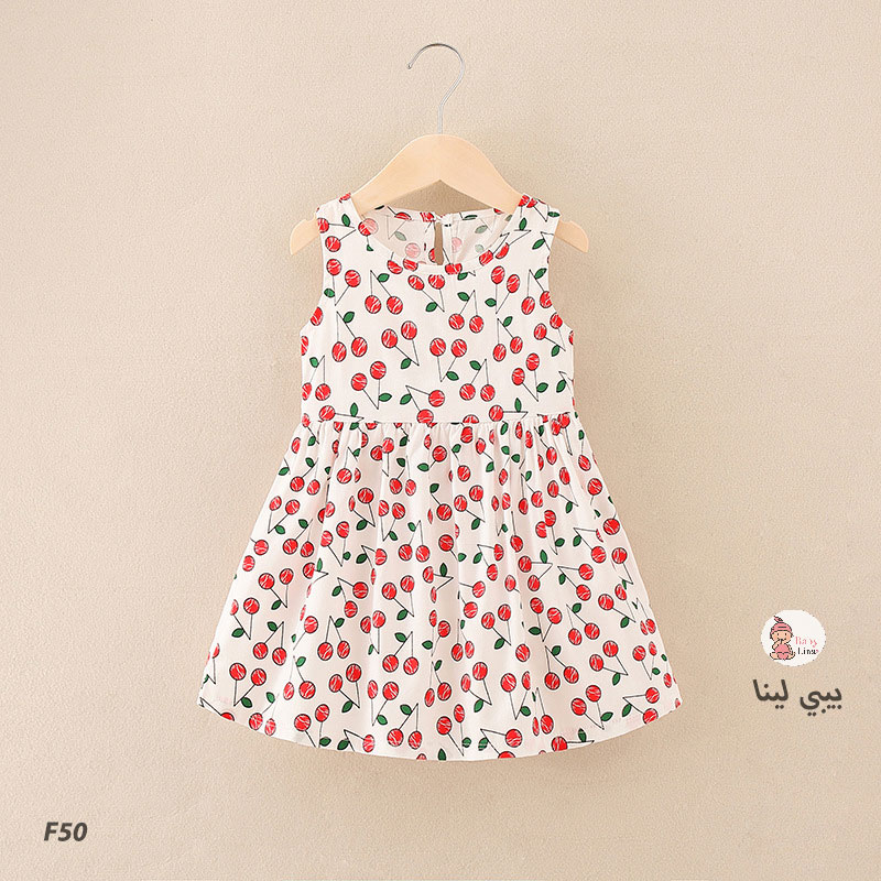 فستان اطفالي صيفي 2025 فساتين بنات اطفال من بيبي لينا Baby Lina shop Girls dress F50