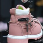 بوت اطفالي لون زهري مستورد 2025 من بيبي لينا Baby Lina baby shoes B1