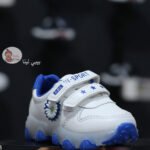 حذاء اطفال  ابيض في ازرق من بيبي لينا 2025 Baby Lina | baby shoes B3