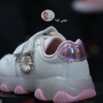 حذاء اطفال بناتي ابيض في زهري  من بيبي لينا Baby Lina | baby shoes B3