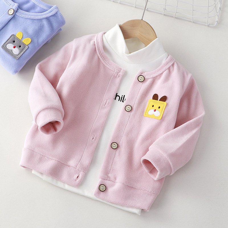 جاكيت اطفال قطيفة بينك شمواه مستورد احدث جواكيت اطفال بنات عام 2025 kids jacket J49